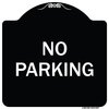 Signmission Designer Series Sign-No Parking, Black & White Heavy-Gauge Aluminum, 18" x 18", BW-1818-9947 A-DES-BW-1818-9947